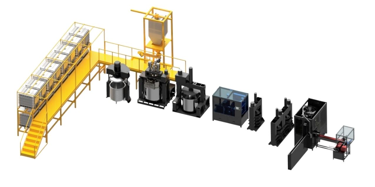 1000 Litre Silikon, Akrilik Mastik ve Poliüretan Mastik Üretim Makine Hattı